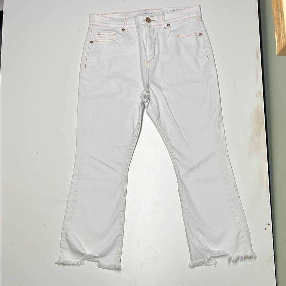 NWT LOFT flare crop - 10P